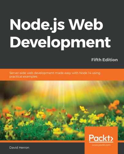 Cover image for Node.js Web Development - Fifth Edition