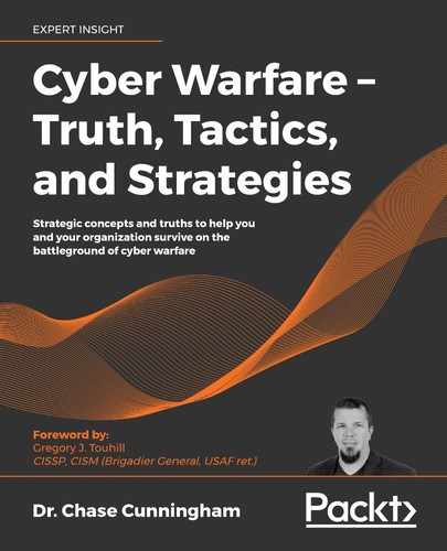 Cyber Warfare - Truth, Tactics, and Strategies by Dr. Chase Cunningham, 
            Gregory J. Touhill