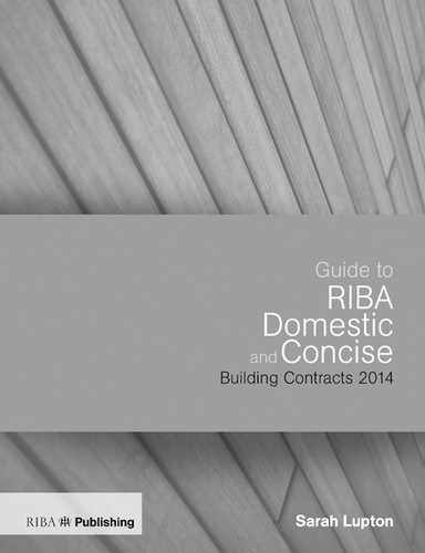 Cover image for Guide to the RIBA Domestic and Concise Building Contracts 2014
