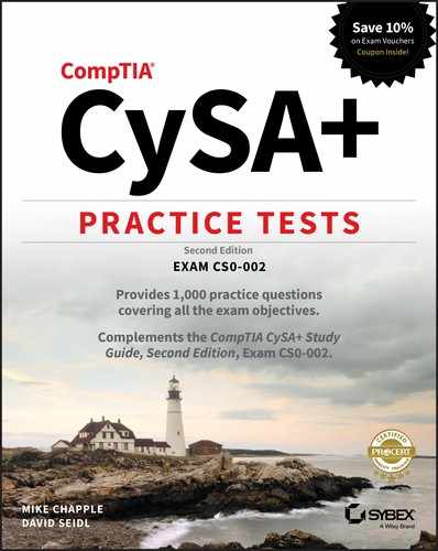 Cover image for CompTIA CySA+ Practice Tests, 2nd Edition
