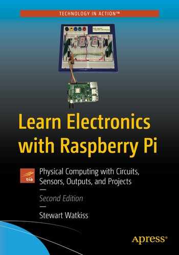 Cover image for Learn Electronics with Raspberry Pi: Physical Computing with Circuits, Sensors, Outputs, and Projects