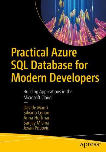 Practical Azure SQL Database for Modern Developers: Building Applications in the Microsoft Cloud by Davide Mauri, 
            Silvano Coriani, 
            Anna Hoffman, 
     