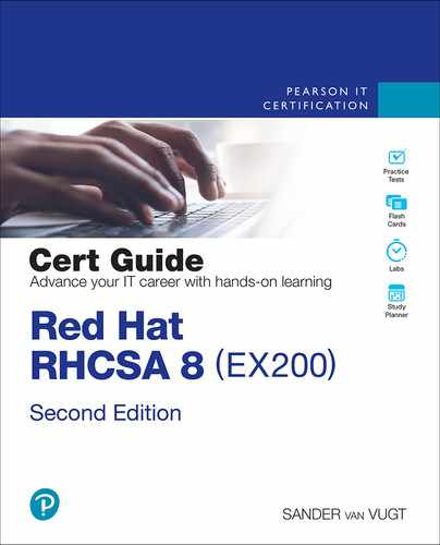 Cover image for Red Hat RHCSA 8 Cert Guide: EX200, 2nd edition