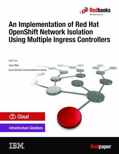 An Implementation of Red Hat OpenShift Network Isolation Using Multiple Ingress Controllers by 