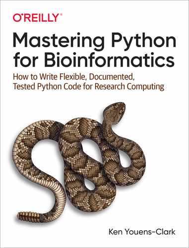 Cover image for Mastering Python for Bioinformatics