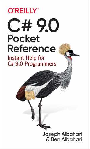 Cover image for C# 9.0 Pocket Reference