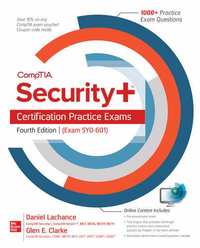CompTIA Security+ Certification Practice Exams, Fourth Edition (Exam SY0-601), 4th Edition by 