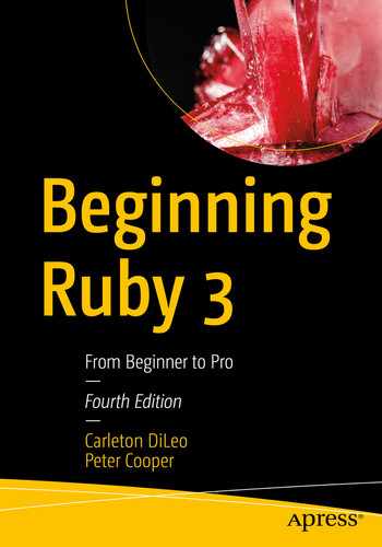 Beginning Ruby 3: From Beginner to Pro by 