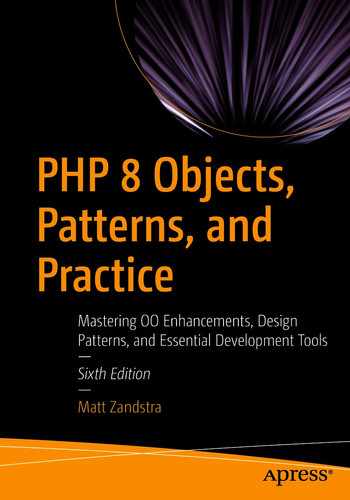 Cover image for PHP 8 Objects, Patterns, and Practice: Mastering OO Enhancements, Design Patterns, and Essential Development Tools