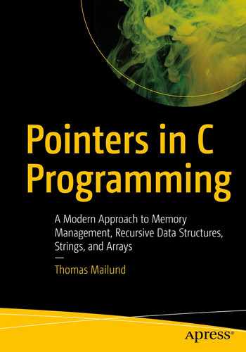 Cover image for Pointers in C Programming: A Modern Approach to Memory Management, Recursive Data Structures, Strings, and Arrays