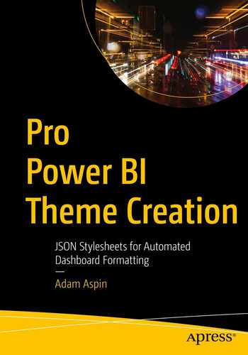 Pro Power BI Theme Creation: JSON Stylesheets for Automated Dashboard Formatting 