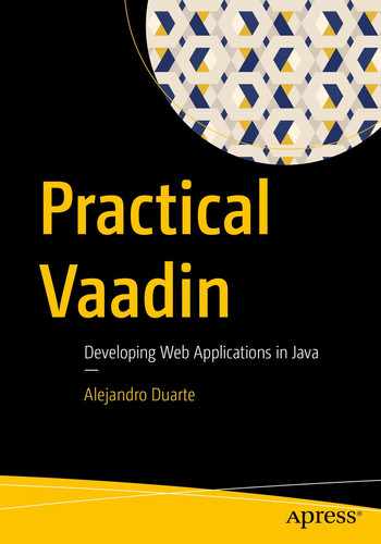 Cover image for Practical Vaadin: Developing Web Applications in Java