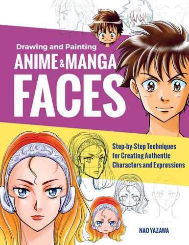  Anime & Manga Characters: Faces, Expressions & Chibis