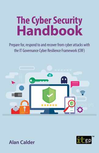 Cover image for The Cyber Security Handbook – Prepare for, respond to and recover from cyber attacks