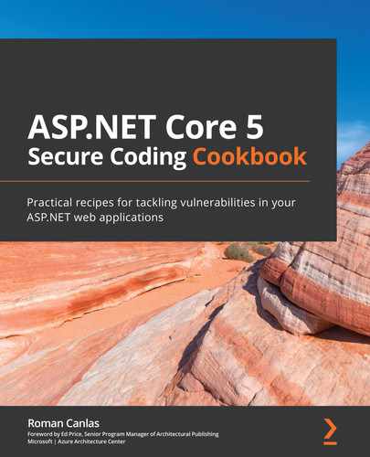 Cover image for ASP.NET Core 5 Secure Coding Cookbook