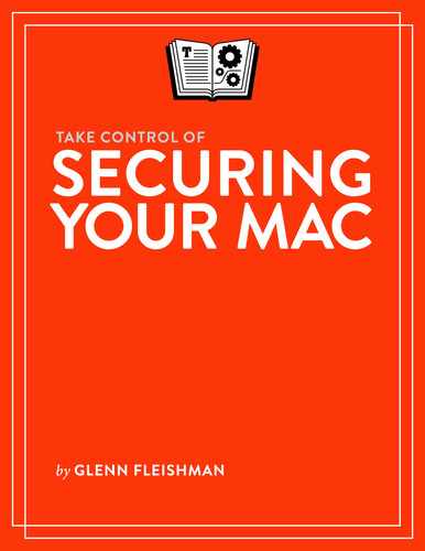 Cover image for Take Control of Securing Your Mac