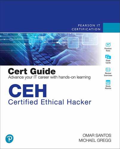 Cover image for CEH Certified Ethical Hacker Cert Guide, 4th Edition
