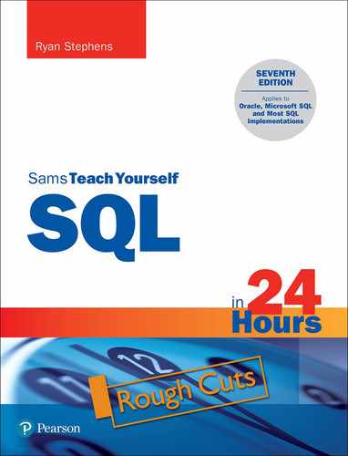 Sams Teach Yourself SQL in 24 Hours, 7th Edition 