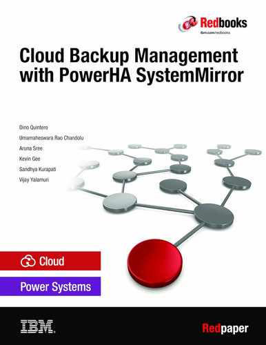 Cover image for Cloud Backup Management with PowerHA SystemMirror