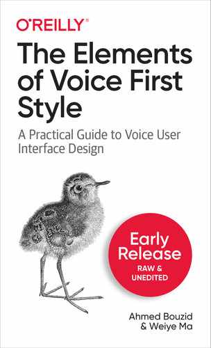 The Elements of Voice First Style by Ahmed Bouzid, Weiye Ma