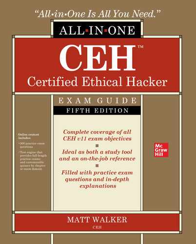 CEH Certified Ethical Hacker All-in-One Exam Guide, Fifth Edition, 5th Edition 