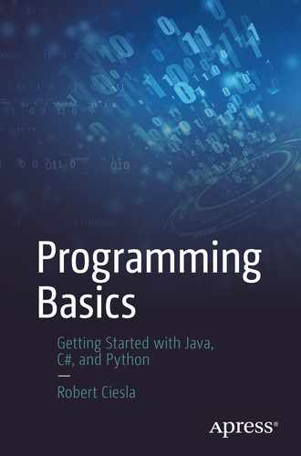 Cover image for Programming Basics: Getting Started with Java, C#, and Python