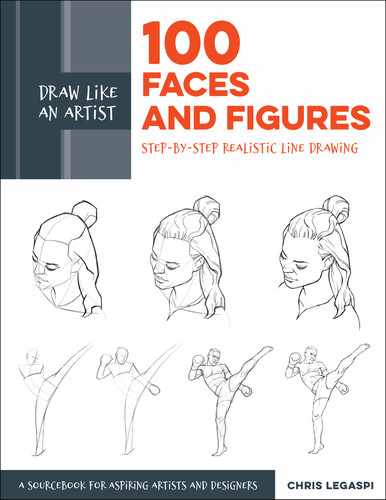 Cover image for Draw Like an Artist: 100 Faces and Figures