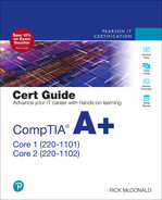 CompTIA A+ Core 1 (220-1101) and Core 2 (220-1102) Cert Guide by Rick McDonald