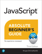 Javascript Absolute Beginner's Guide, 3rd Edition 
