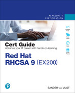 Red Hat RHCSA 9 Cert Guide: EX200 by Sander van Vugt