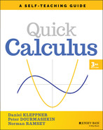 Cover image for Quick Calculus, 3rd Edition