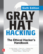 Cover image for Gray Hat Hacking: The Ethical Hacker's Handbook, Sixth Edition, 6th Edition