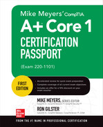 Mike Meyers' CompTIA A+ Core 1 Certification Passport (Exam 220-1101) 