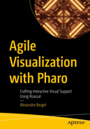 Cover image for Agile Visualization with Pharo: Crafting Interactive Visual Support Using Roassal