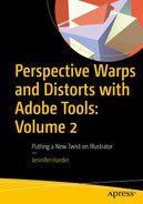 Cover image for Perspective Warps and Distorts with Adobe Tools: Volume 2: Putting a New Twist on Illustrator