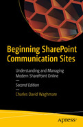 Cover image for Beginning SharePoint Communication Sites: Understanding and Managing Modern SharePoint Online