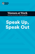 Cover image for Speak Up, Speak Out (HBR Women at Work Series)