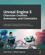  Chapter 17: Creating Three Simple Animations for the Robot in UE5 Sequencer