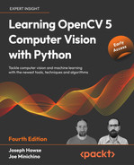 Cover image for Learning OpenCV 5 Computer Vision with Python - Fourth Edition