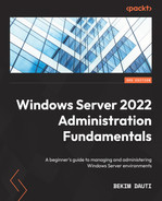 Cover image for Windows Server 2022 Administration Fundamentals - Third Edition