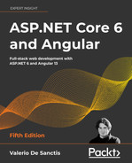 Cover image for ASP.NET Core 6 and Angular - Fifth Edition
