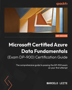 Cover image for Microsoft Certified Azure Data Fundamentals (Exam DP-900) Certification Guide