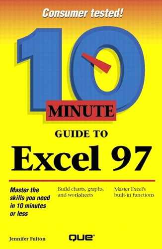 Ten Minute Guide to Excel 97 by Jennifer Fulton
