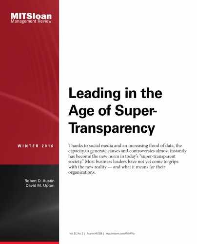 Leading in the Age of Super-Transparency 