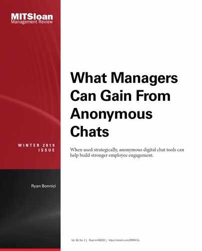 Cover image for What Managers Can Gain From Anonymous Chats