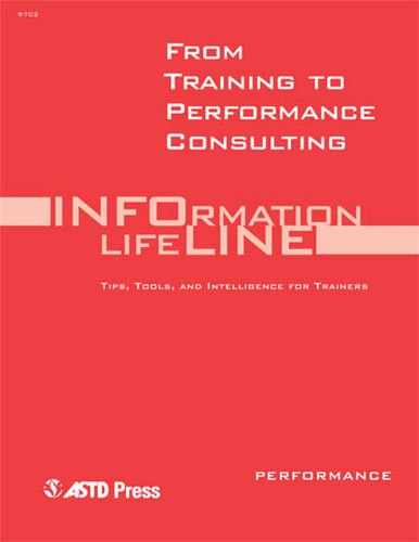 From Training to Performance Consulting 