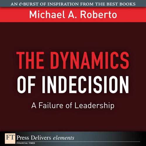 Cover image for The Dynamics of Indecision: A Failure of Leadership