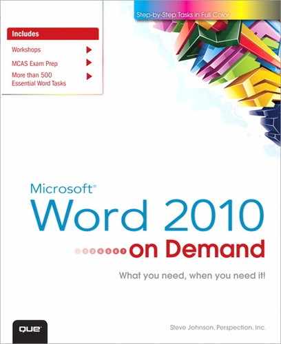 Microsoft® Word® 2010 On Demand 
