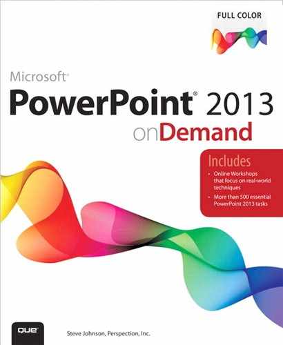 PowerPoint® 2013 on Demand by Perspection Inc. Steve Johnson