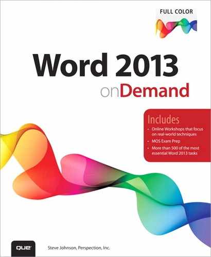 Cover image for Word 2013 on Demand